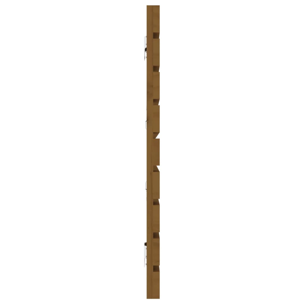 vidaXL Wall Headboard Honey Brown 206x3x63 cm Solid Wood Pine