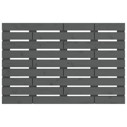 vidaXL Wall Headboard Grey 96x3x63 cm Solid Wood Pine