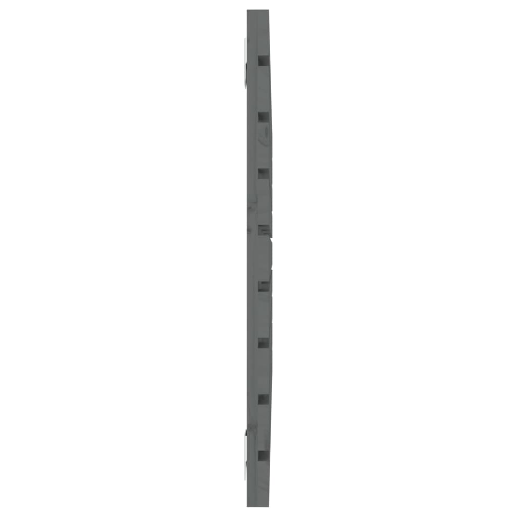 vidaXL Wall Headboard Grey 96x3x63 cm Solid Wood Pine