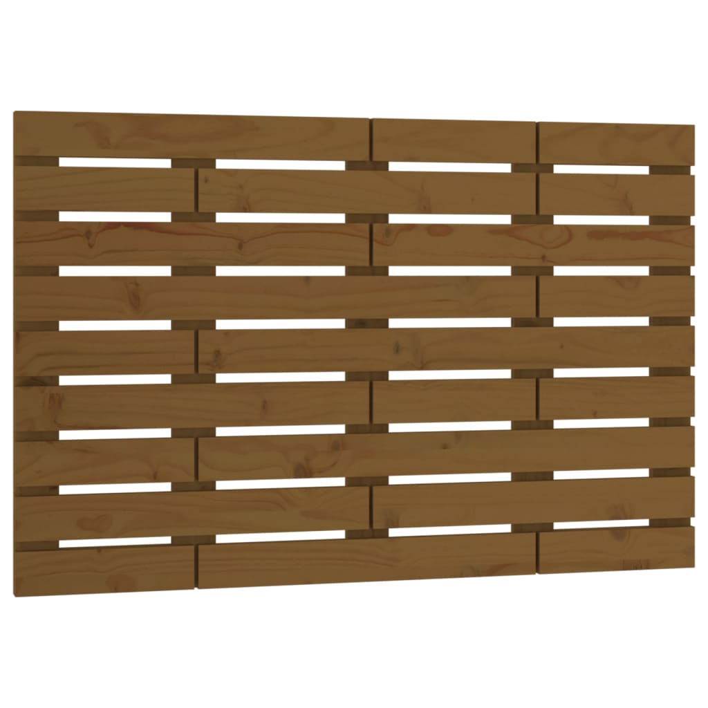 vidaXL Wall Headboard Honey Brown 96x3x63 cm Solid Wood Pine