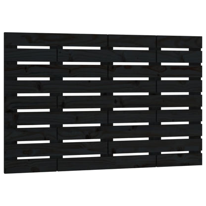 vidaXL Wall Headboard Black 96x3x63 cm Solid Wood Pine