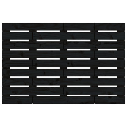 vidaXL Wall Headboard Black 96x3x63 cm Solid Wood Pine