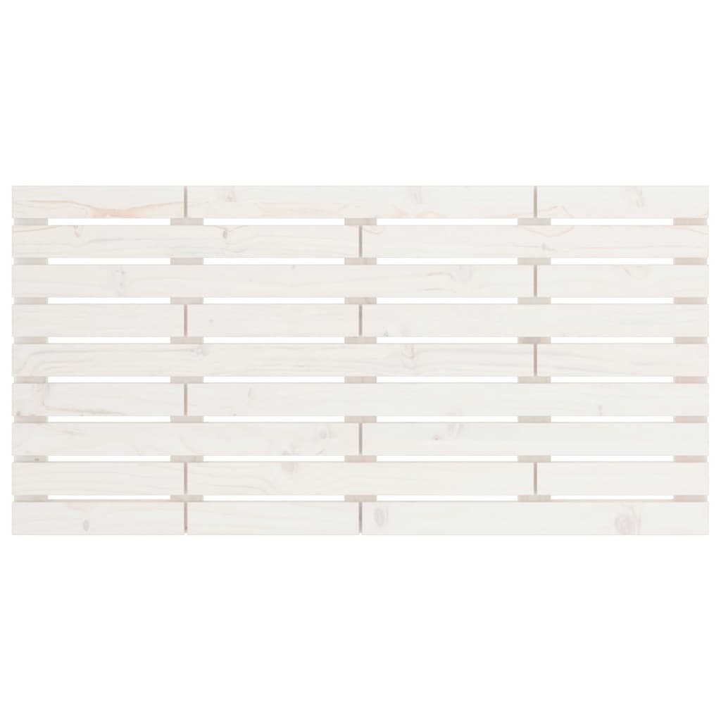 vidaXL Wall Headboard White 126x3x63 cm Solid Wood Pine