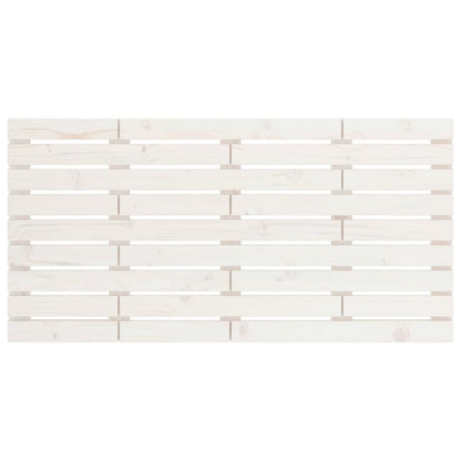 vidaXL Wall Headboard White 126x3x63 cm Solid Wood Pine