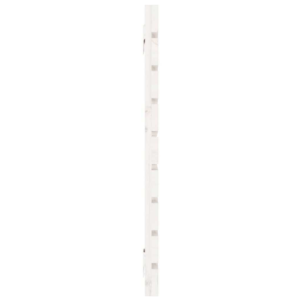 vidaXL Wall Headboard White 126x3x63 cm Solid Wood Pine