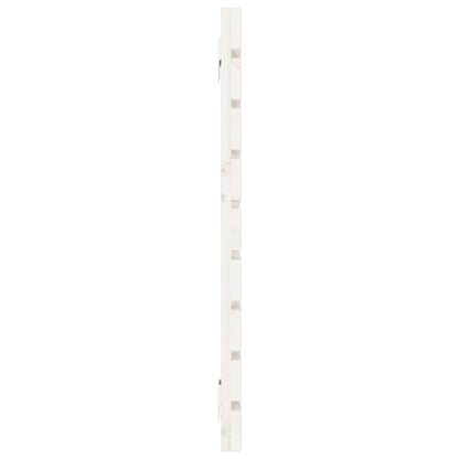 vidaXL Wall Headboard White 126x3x63 cm Solid Wood Pine