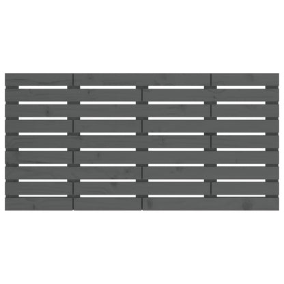 vidaXL Wall Headboard Grey 126x3x63 cm Solid Wood Pine