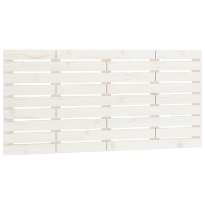 vidaXL Wall Headboard White 146x3x63 cm Solid Wood Pine