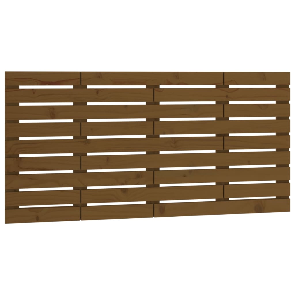 vidaXL Wall Headboard Honey Brown 146x3x63 cm Solid Wood Pine