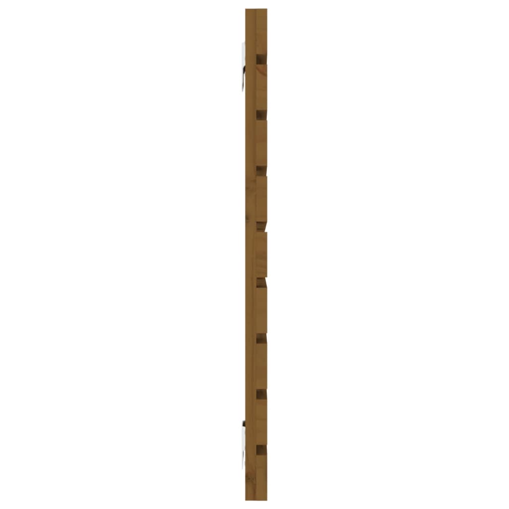 vidaXL Wall Headboard Honey Brown 146x3x63 cm Solid Wood Pine