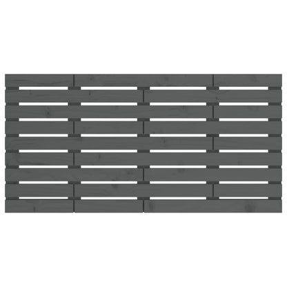 vidaXL Wall Headboard Grey 156x3x63 cm Solid Wood Pine