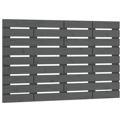 vidaXL Wall Headboard Grey 81x3x63 cm Solid Wood Pine