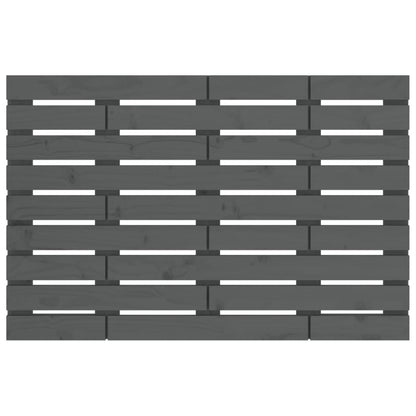 vidaXL Wall Headboard Grey 81x3x63 cm Solid Wood Pine