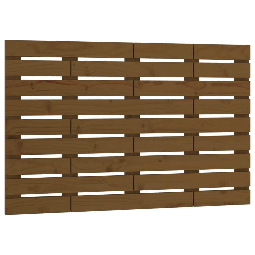vidaXL Wall Headboard Honey Brown 81x3x63 cm Solid Wood Pine