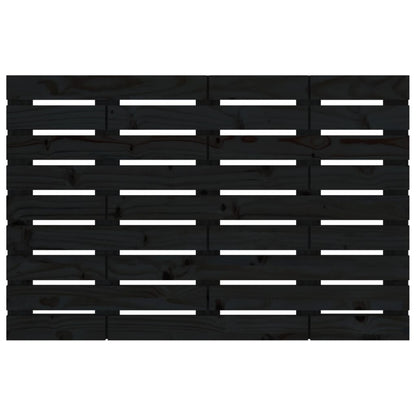 vidaXL Wall Headboard Black 81x3x63 cm Solid Wood Pine