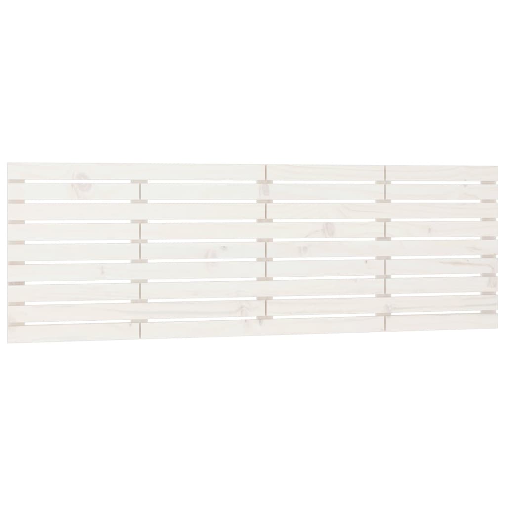 vidaXL Wall Headboard White 166x3x63 cm Solid Wood Pine