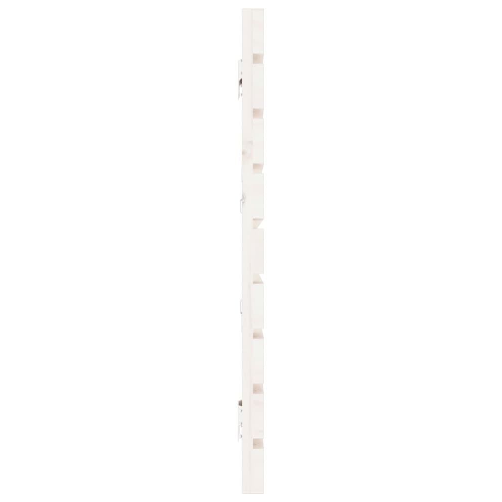 vidaXL Wall Headboard White 166x3x63 cm Solid Wood Pine