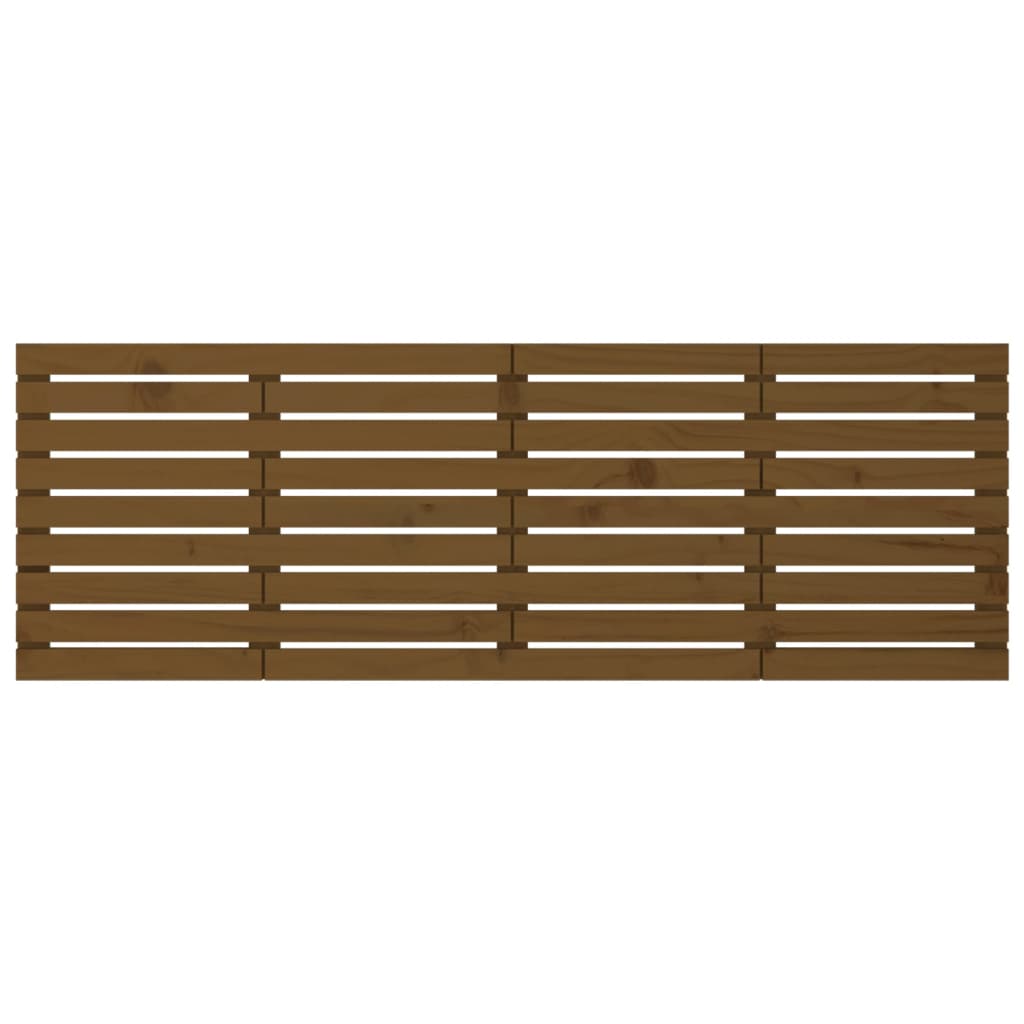 vidaXL Wall Headboard Honey Brown 166x3x63 cm Solid Wood Pine