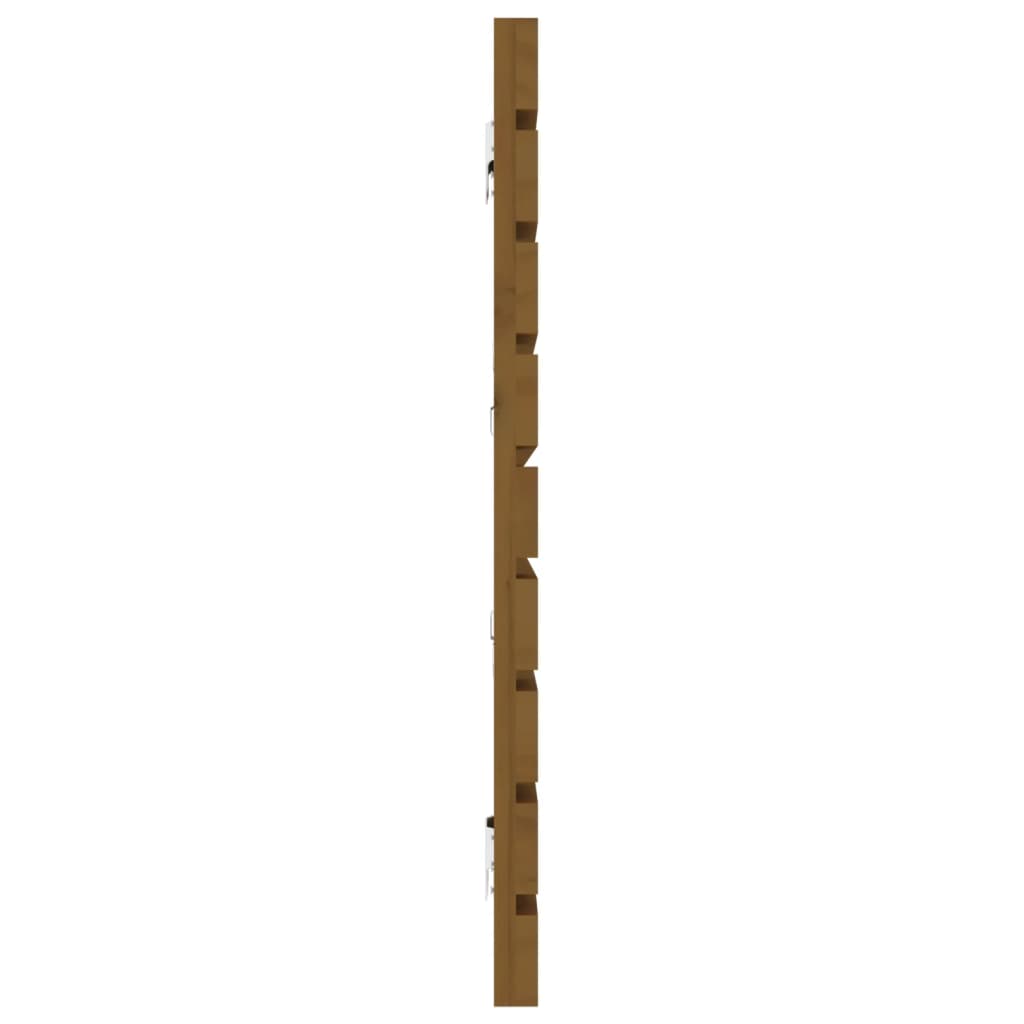 vidaXL Wall Headboard Honey Brown 166x3x63 cm Solid Wood Pine