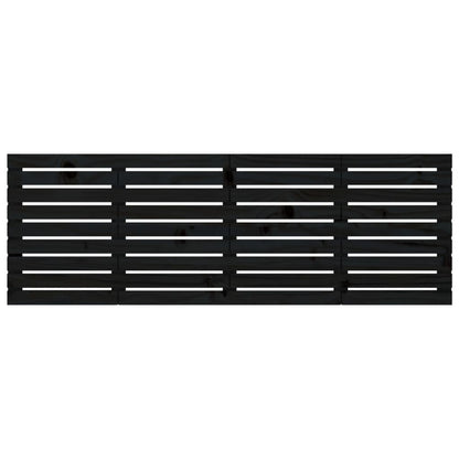 vidaXL Wall Headboard Black 166x3x63 cm Solid Wood Pine