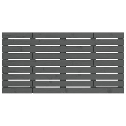 vidaXL Wall Headboard Grey 141x3x63 cm Solid Wood Pine