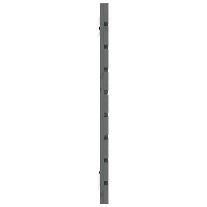 vidaXL Wall Headboard Grey 141x3x63 cm Solid Wood Pine