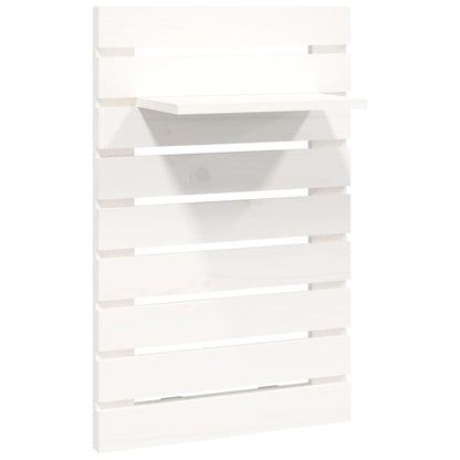 vidaXL Wall-mounted Bedside Shelves 2 pcs White Solid Wood Pine