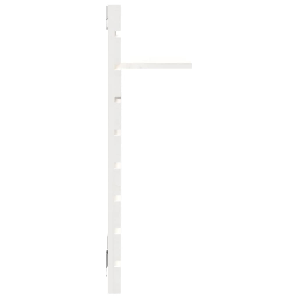 vidaXL Wall-mounted Bedside Shelves 2 pcs White Solid Wood Pine