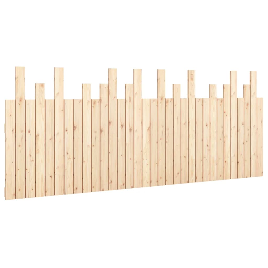 vidaXL Wall Headboard 204x3x80 cm Solid Wood Pine