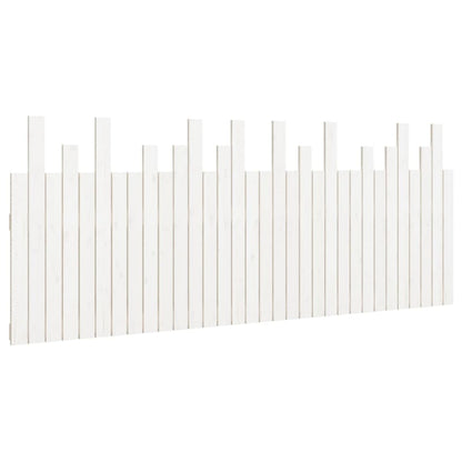 vidaXL Wall Headboard White 204x3x80 cm Solid Wood Pine