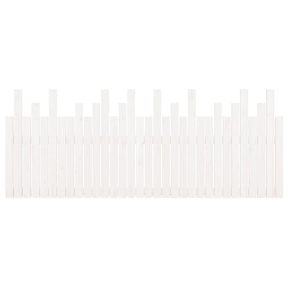 vidaXL Wall Headboard White 204x3x80 cm Solid Wood Pine