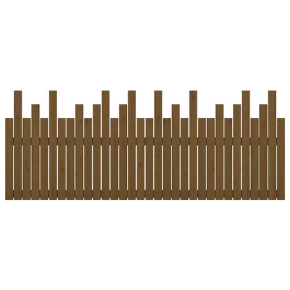 vidaXL Wall Headboard Honey Brown 204x3x80 cm Solid Wood Pine