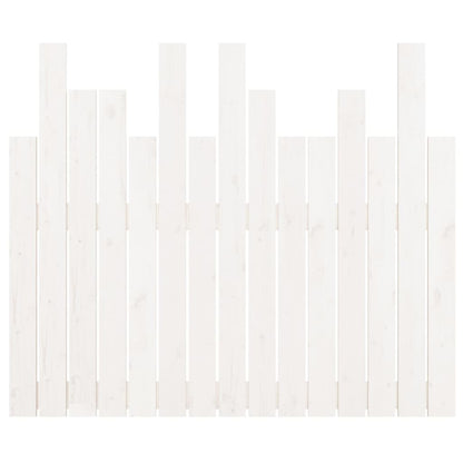 vidaXL Wall Headboard White 95.5x3x80 cm Solid Wood Pine