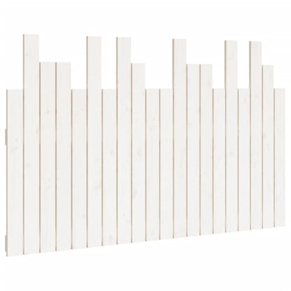 vidaXL Wall Headboard White 127.5x3x80 cm Solid Wood Pine