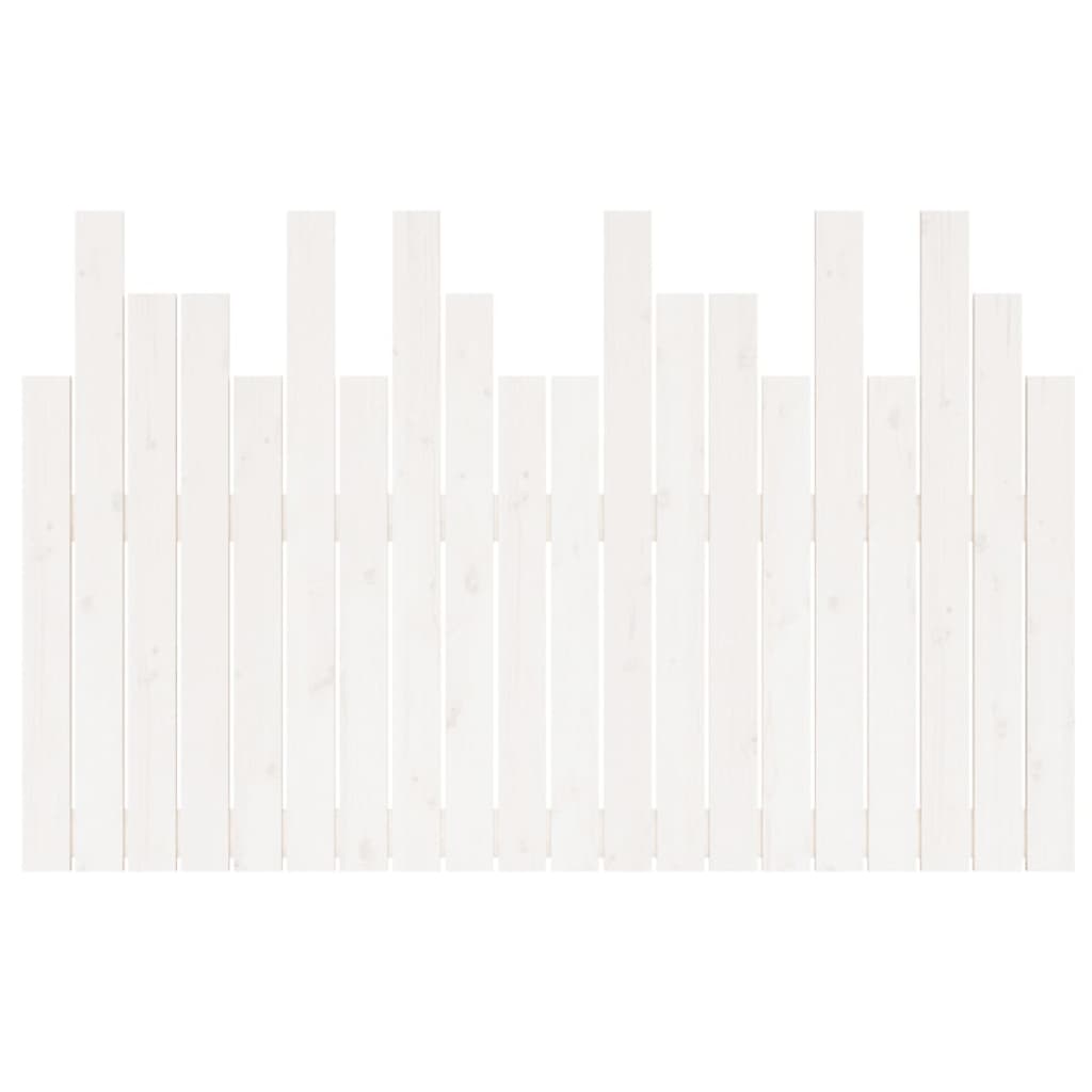 vidaXL Wall Headboard White 127.5x3x80 cm Solid Wood Pine