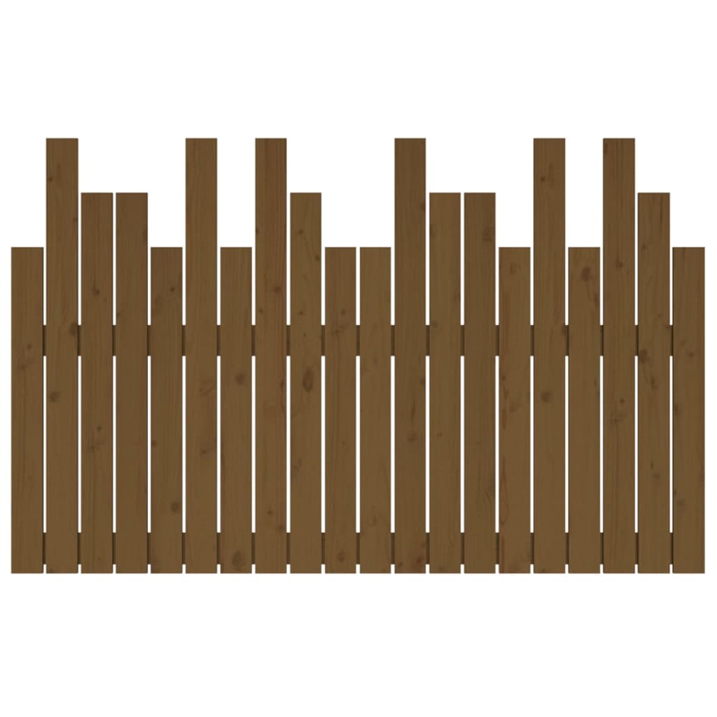 vidaXL Wall Headboard Honey Brown 127.5x3x80 cm Solid Wood Pine