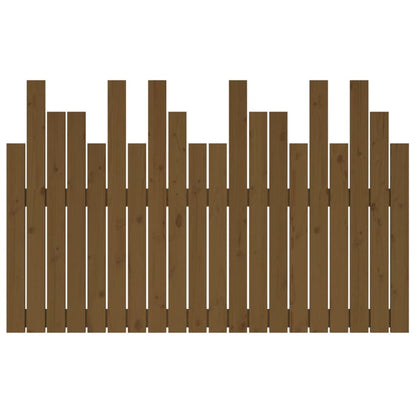 vidaXL Wall Headboard Honey Brown 127.5x3x80 cm Solid Wood Pine