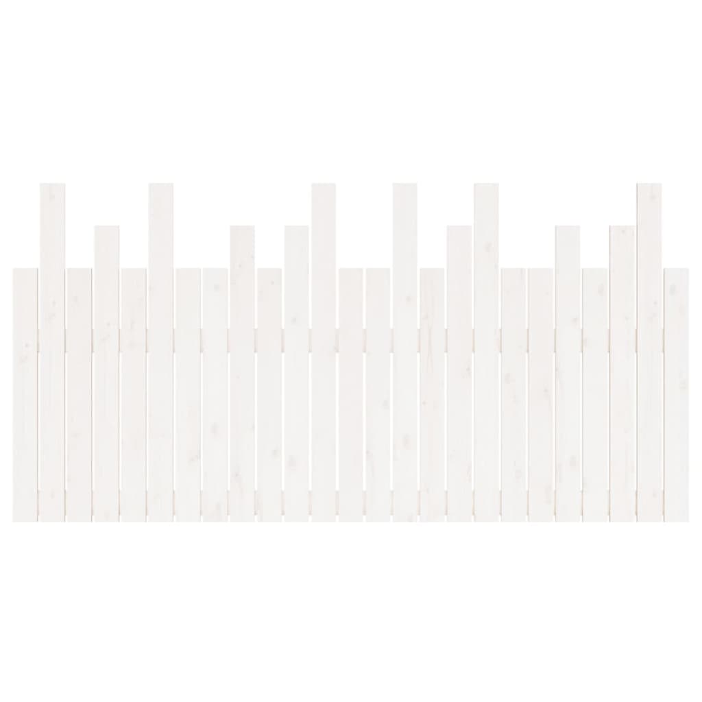 vidaXL Wall Headboard White 159.5x3x80 cm Solid Wood Pine