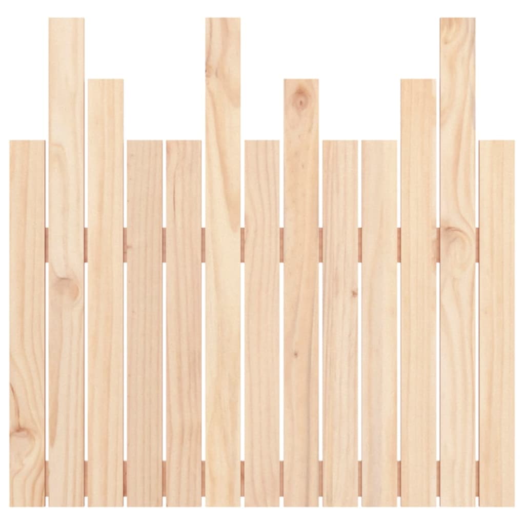 vidaXL Wall Headboard 82.5x3x80 cm Solid Wood Pine