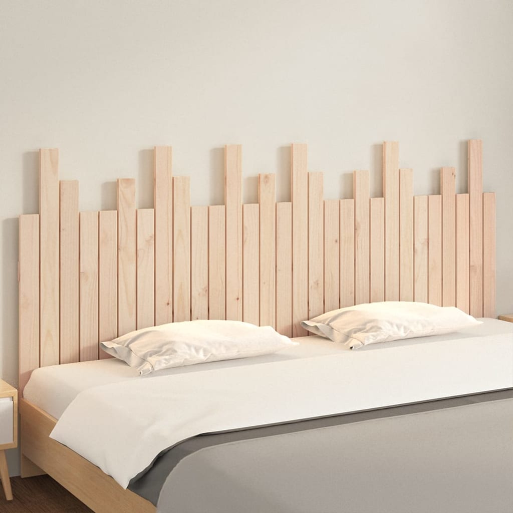vidaXL Wall Headboard 185x3x80 cm Solid Wood Pine