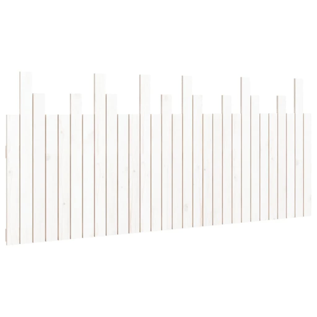 vidaXL Wall Headboard White 185x3x80 cm Solid Wood Pine