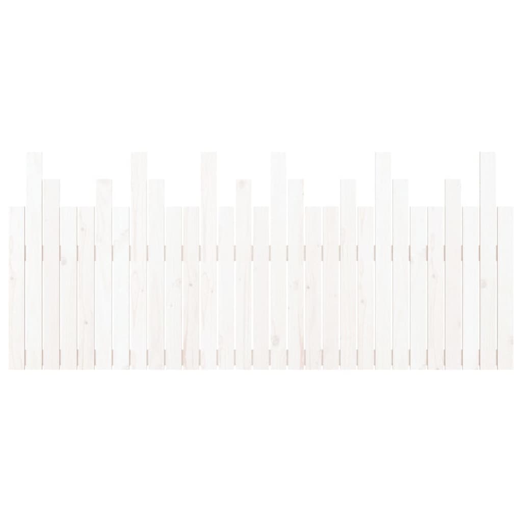 vidaXL Wall Headboard White 185x3x80 cm Solid Wood Pine