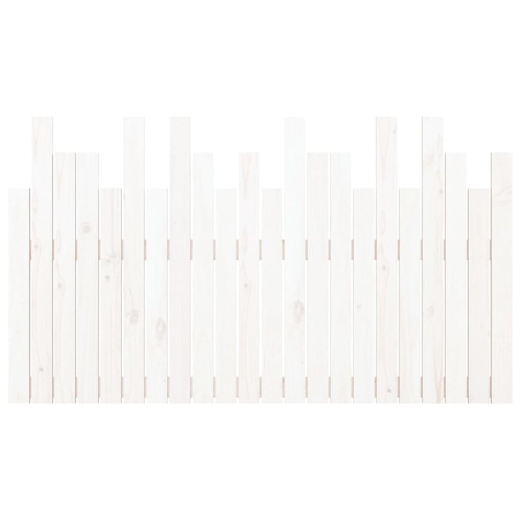 vidaXL Wall Headboard White 140x3x80 cm Solid Wood Pine