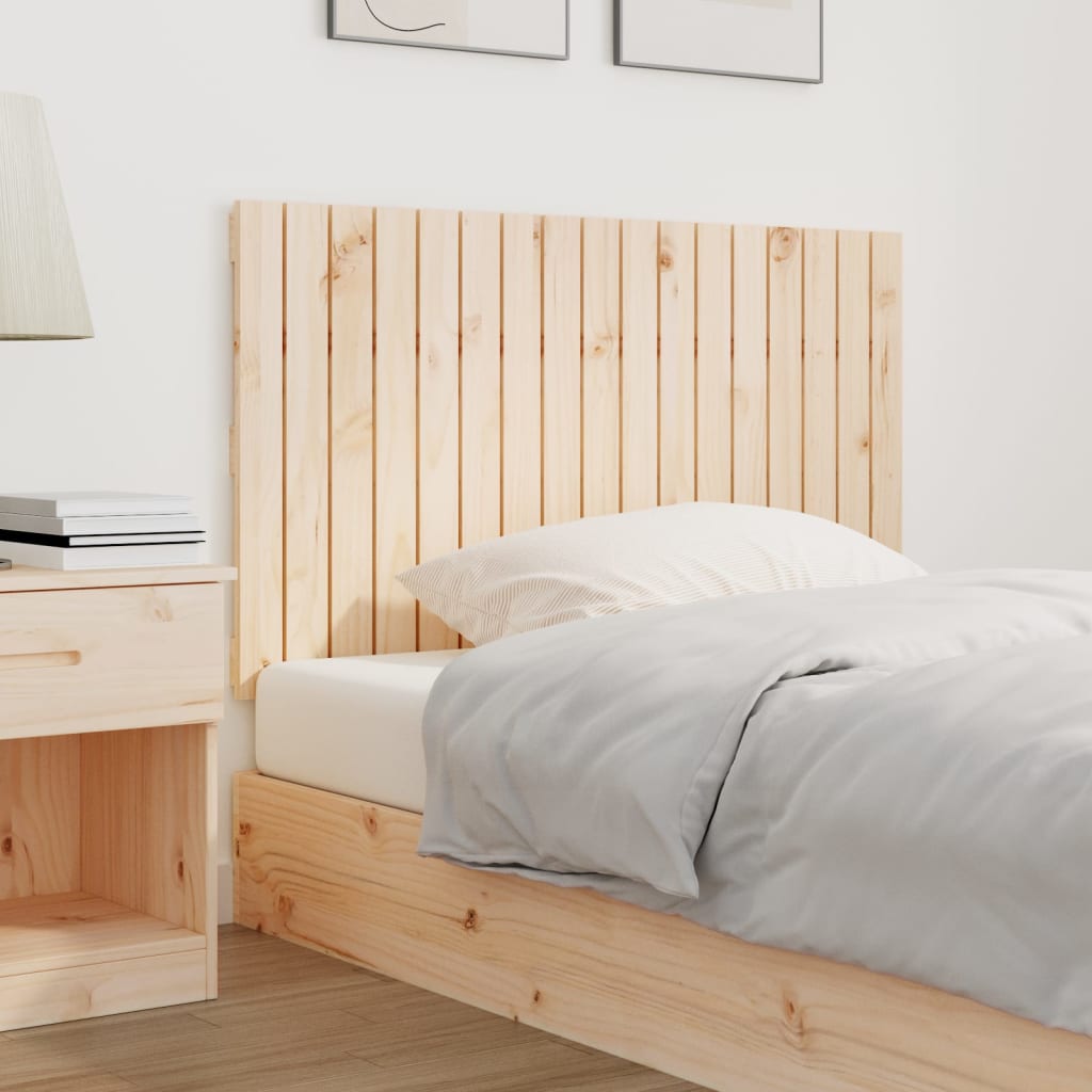 vidaXL Wall Headboard 108x3x60 cm Solid Wood Pine