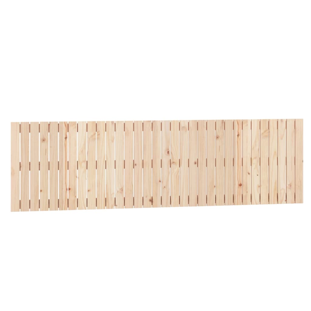 vidaXL Wall Headboard 204x3x60 cm Solid Wood Pine