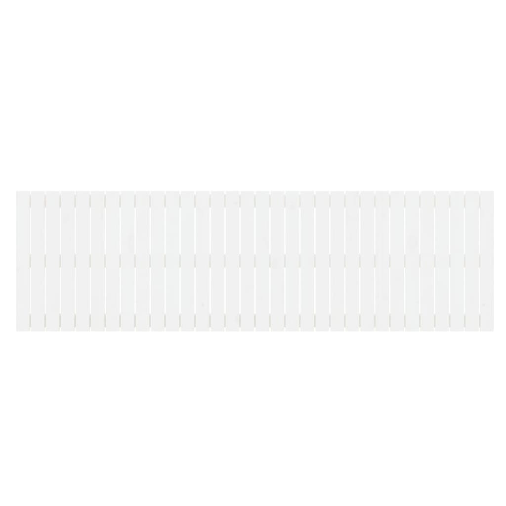 vidaXL Wall Headboard White 204x3x60 cm Solid Wood Pine
