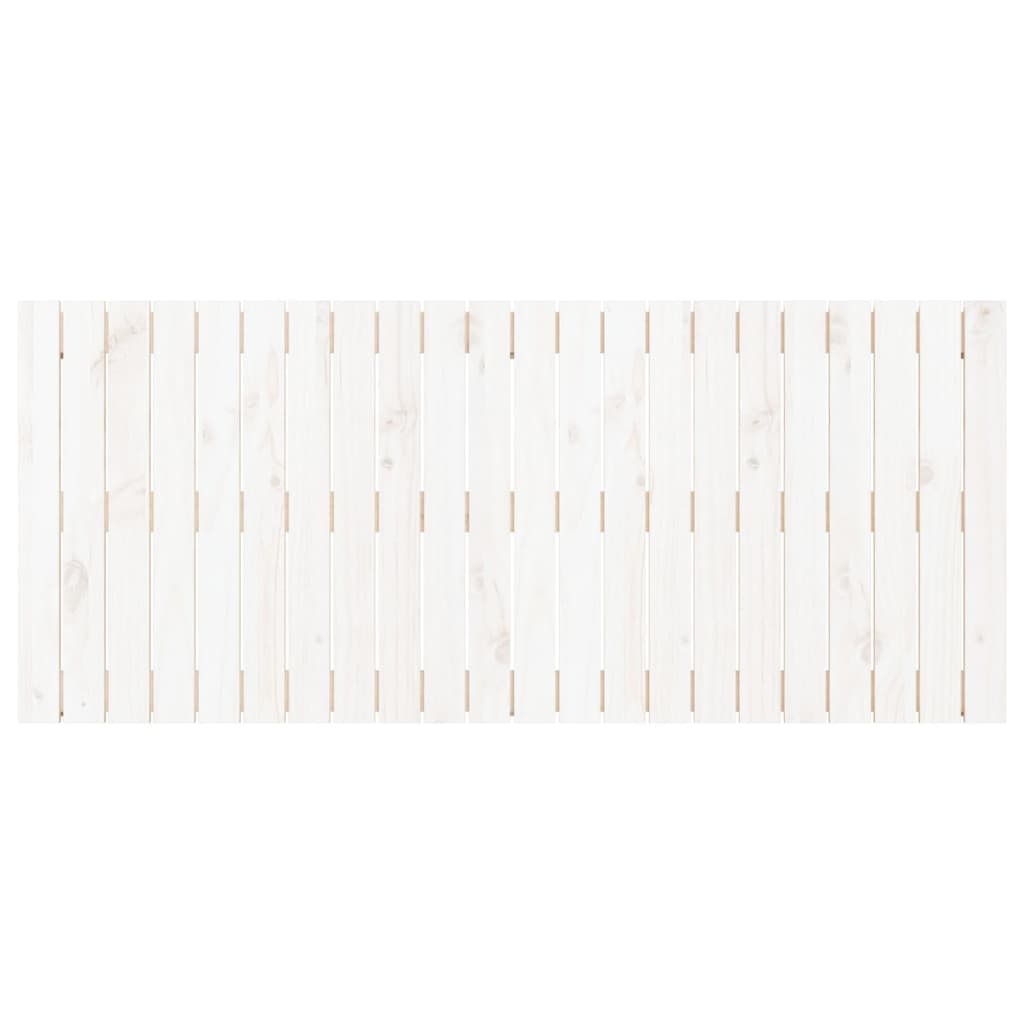 vidaXL Wall Headboard White 140x3x60 cm Solid Wood Pine