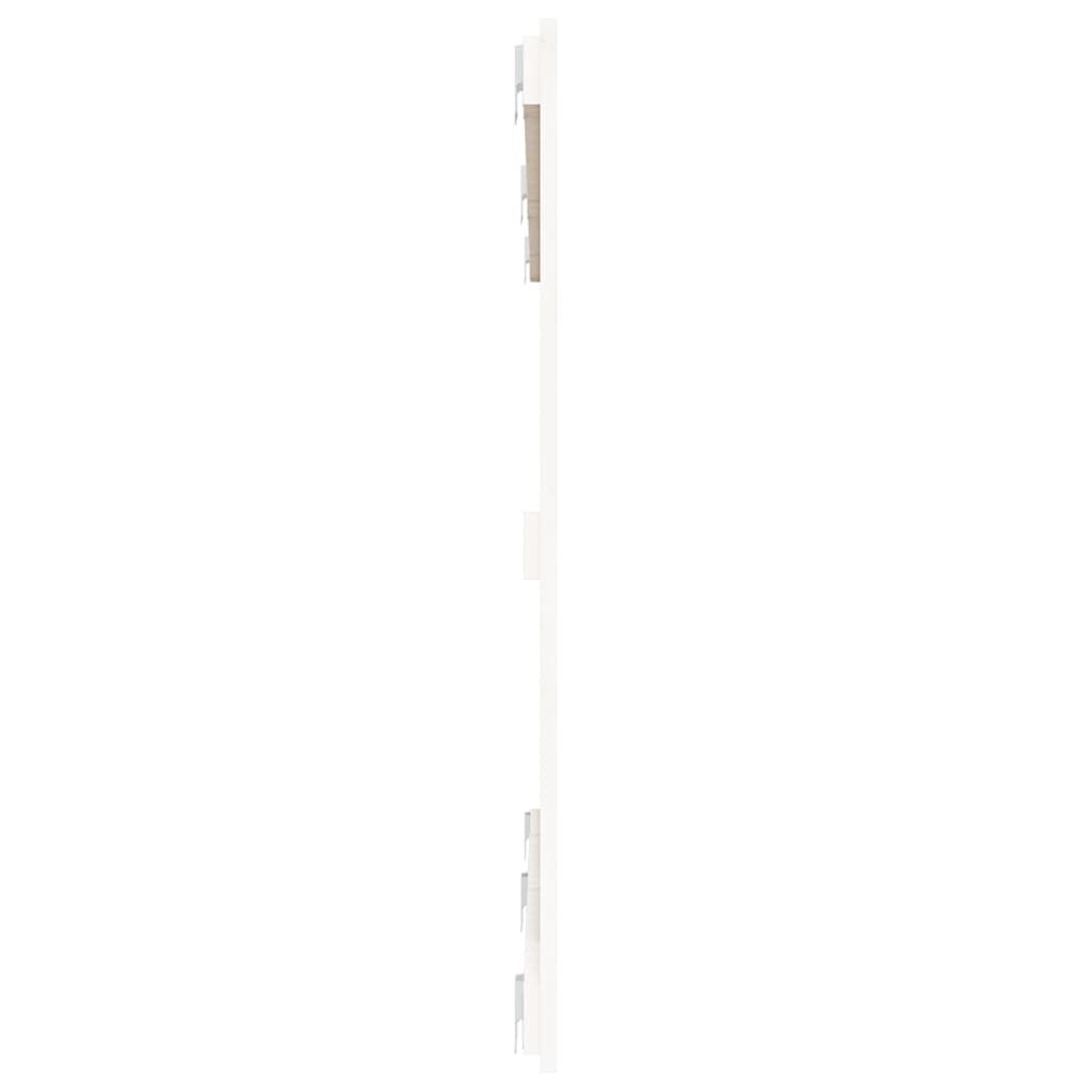 vidaXL Wall Headboard White 159.5x3x90 cm Solid Wood Pine