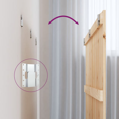 vidaXL Wall Headboard 185x3x90 cm Solid Wood Pine