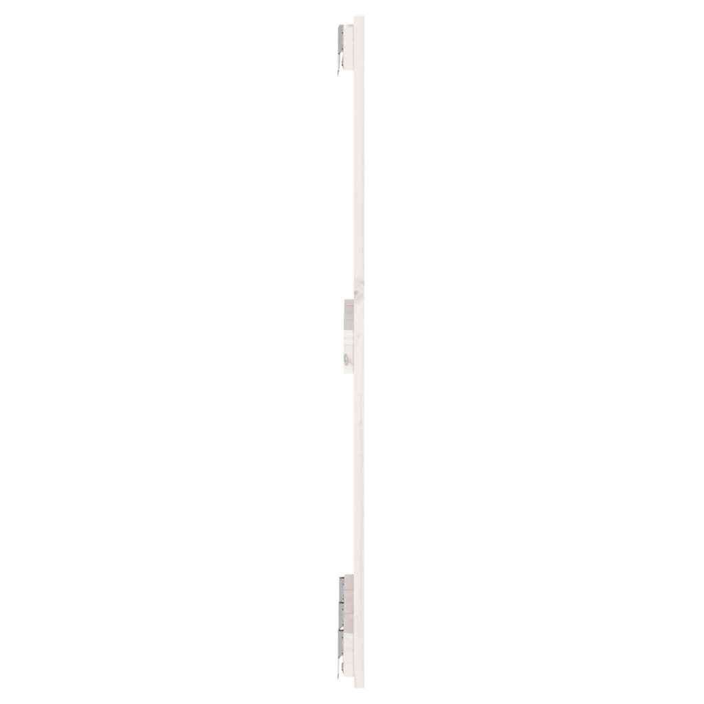 vidaXL Wall Headboard White 140x3x90 cm Solid Wood Pine